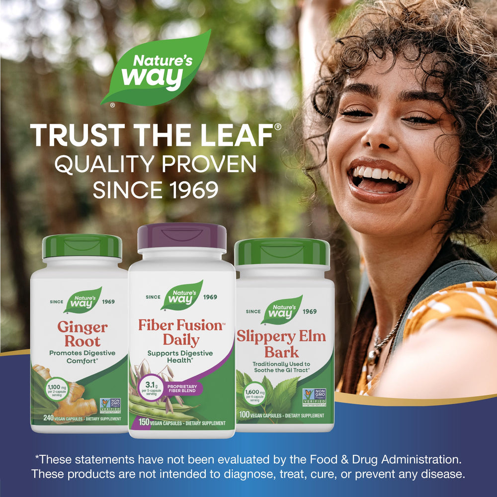 Nature's Way Fiber Fusion Daily packaging exterior with brand logo.