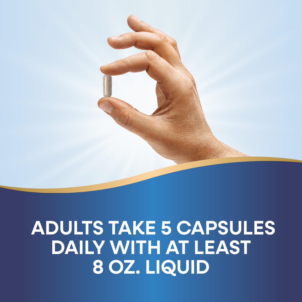 Nature's Way Fiber Fusion Daily serving glass with water for daily dose.