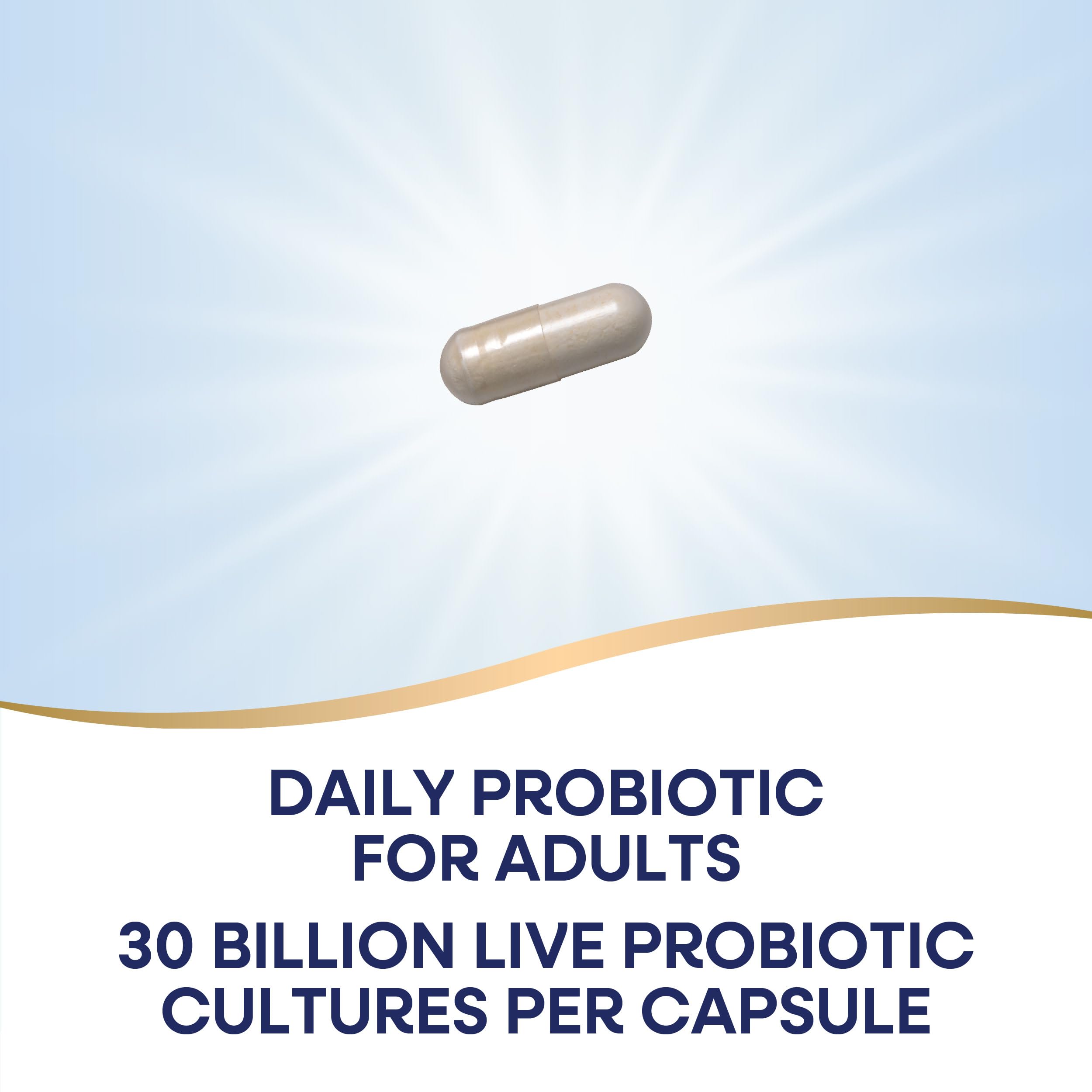 Nature's Way Fortify Daily ingredient label with 11 strains and plant-based prebiotic fiber