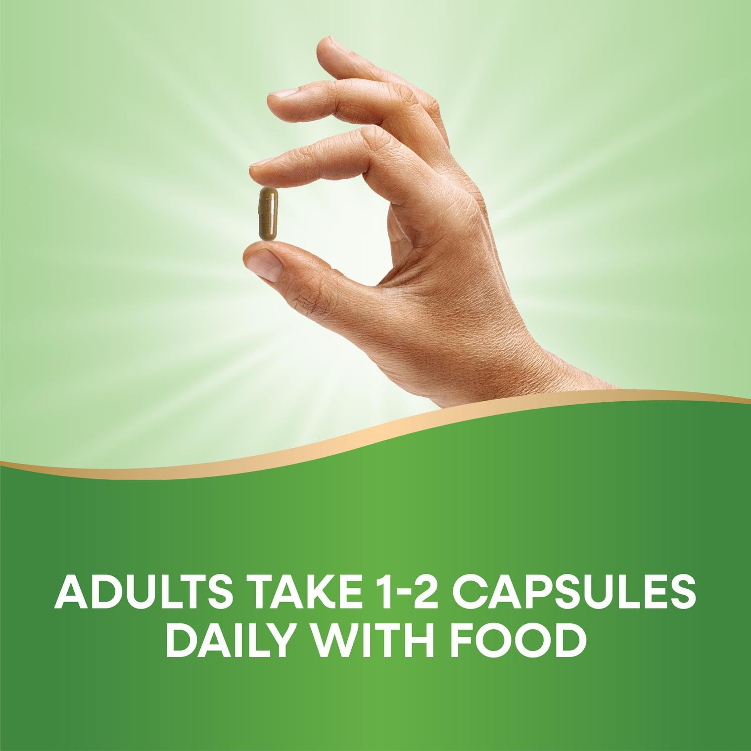 Eco-friendly packaging of Nature's Way Goldenseal, vegan and dairy-free seal.