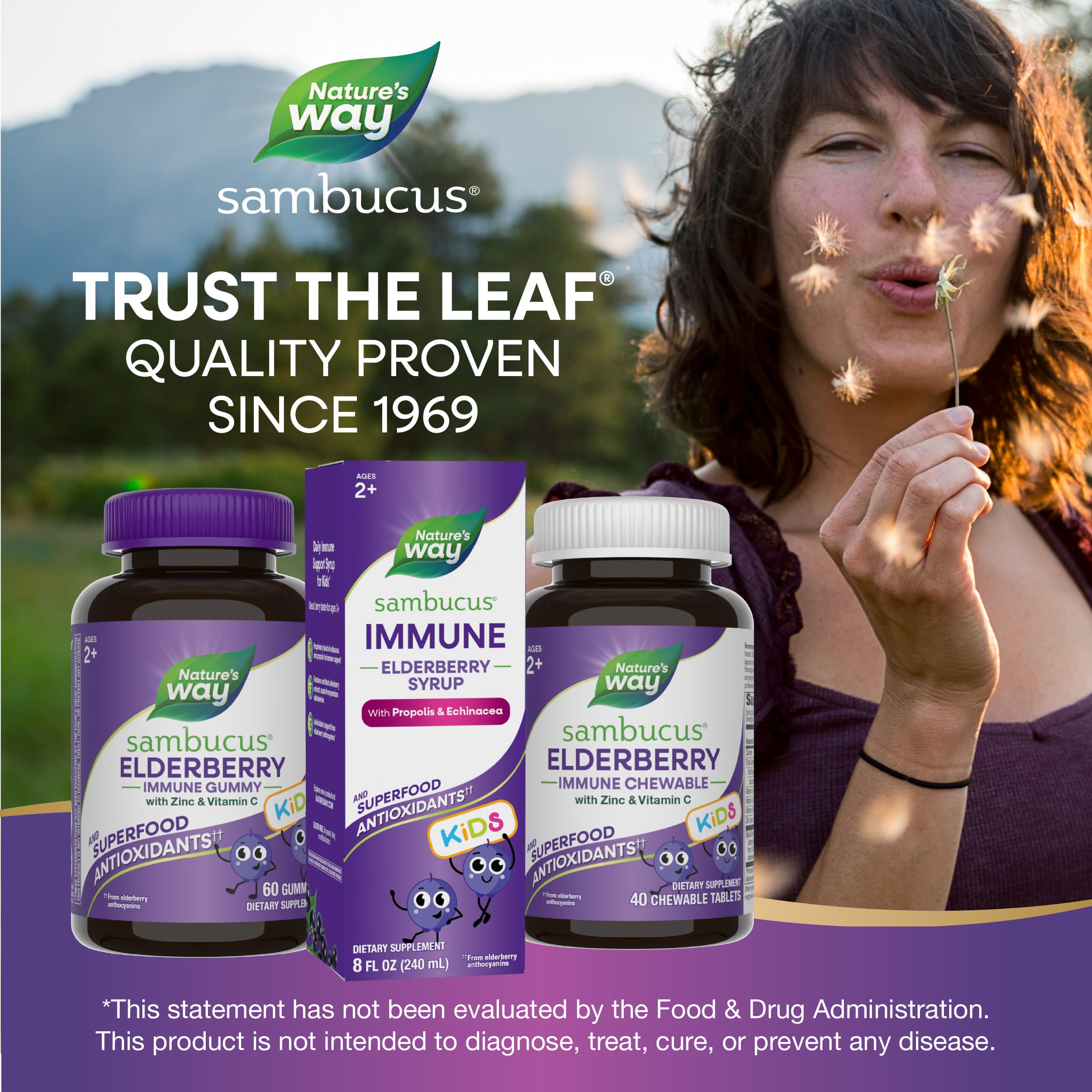Nature's Way hand-picked elderberries from Europe as premium source