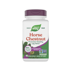 Nature's Way Horse Chestnut Extract bottle front view supporting leg vein health