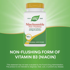 Gluten-free symbol on Nature's Way Niacinamide label