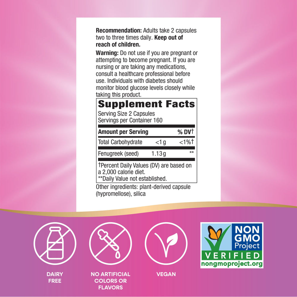 Nature's Way Non-GMO Project Verified badge on product packaging.