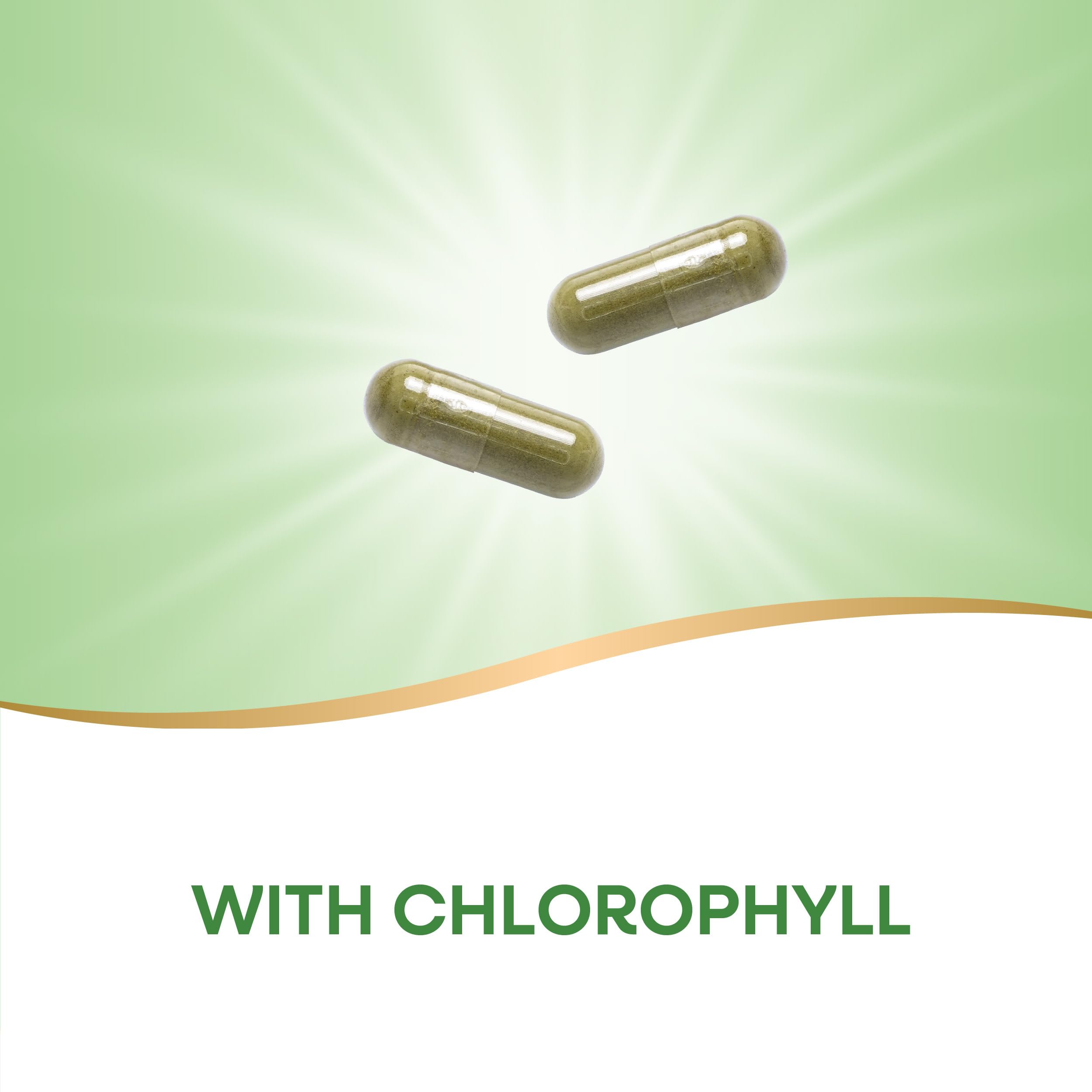 Nature's Way Parsley Leaf capsules in a clear bottle for daily use