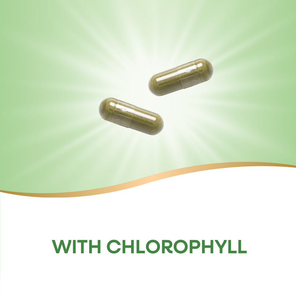 Nature's Way Parsley Leaf capsules in a clear bottle for daily use