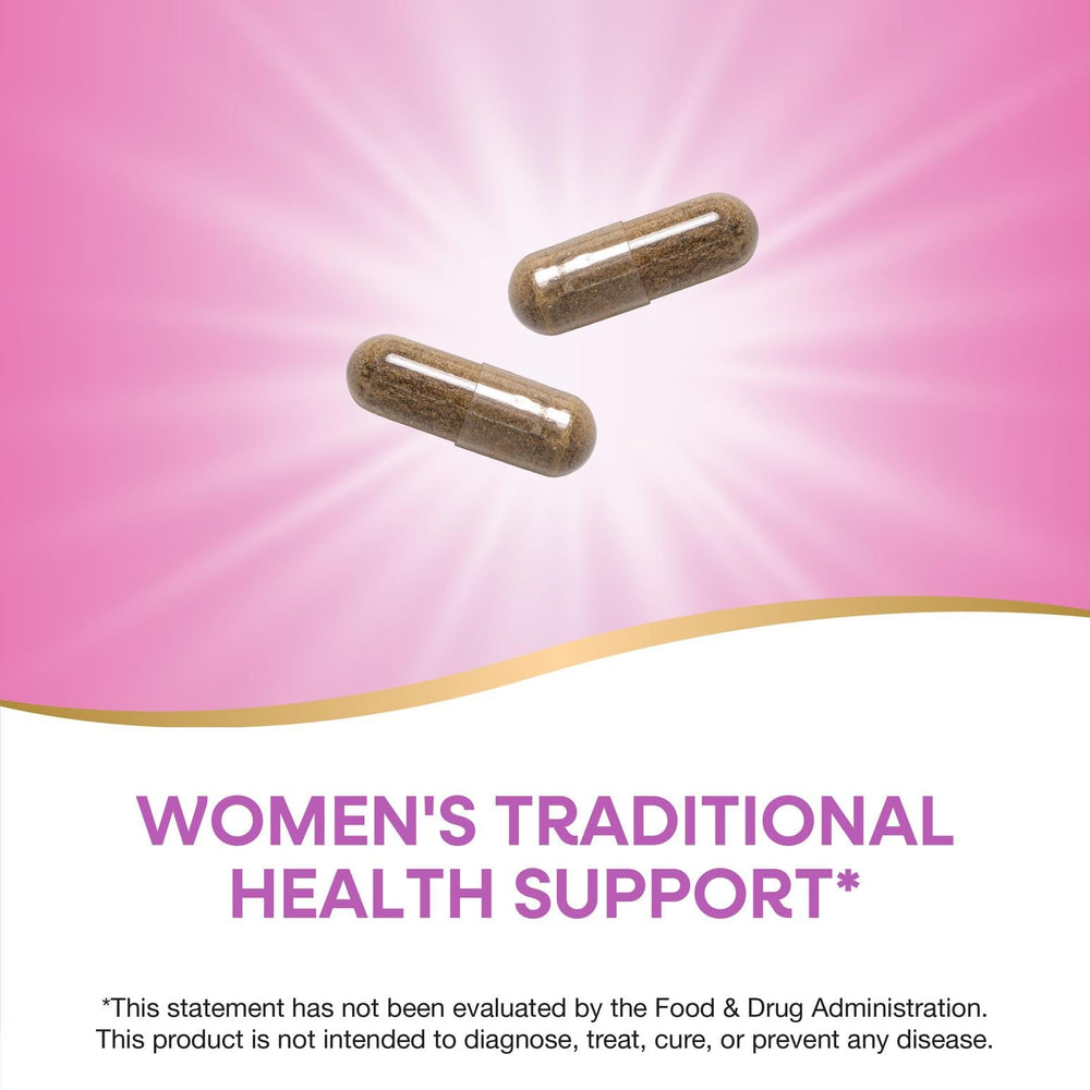 Nature's Way Raspberry Leaf vegan symbol shows plant-based supplement compatibility.
