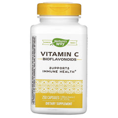Nature's Way Vitamin C with Bioflavonoids bottle showing 1000 mg potency for immune support