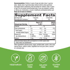 Nature's Way Vitamin D3 Gummies display suggests immune support potential