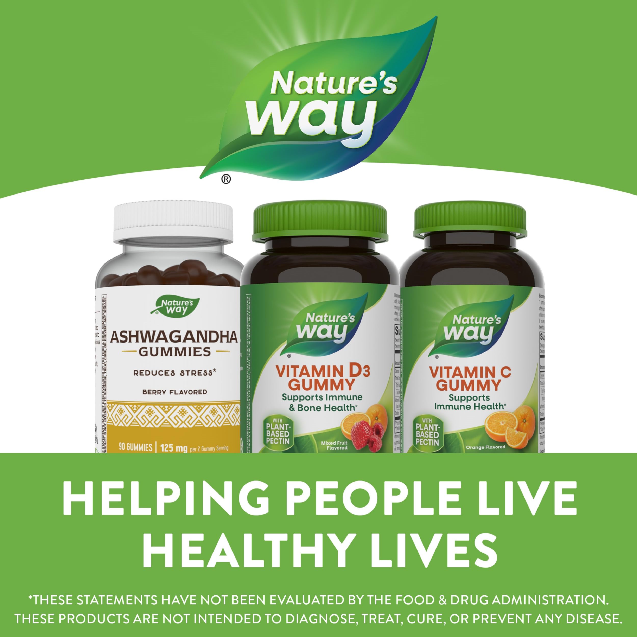 Nature's Way Vitamin D3 Gummies 120-count pack for steady intake