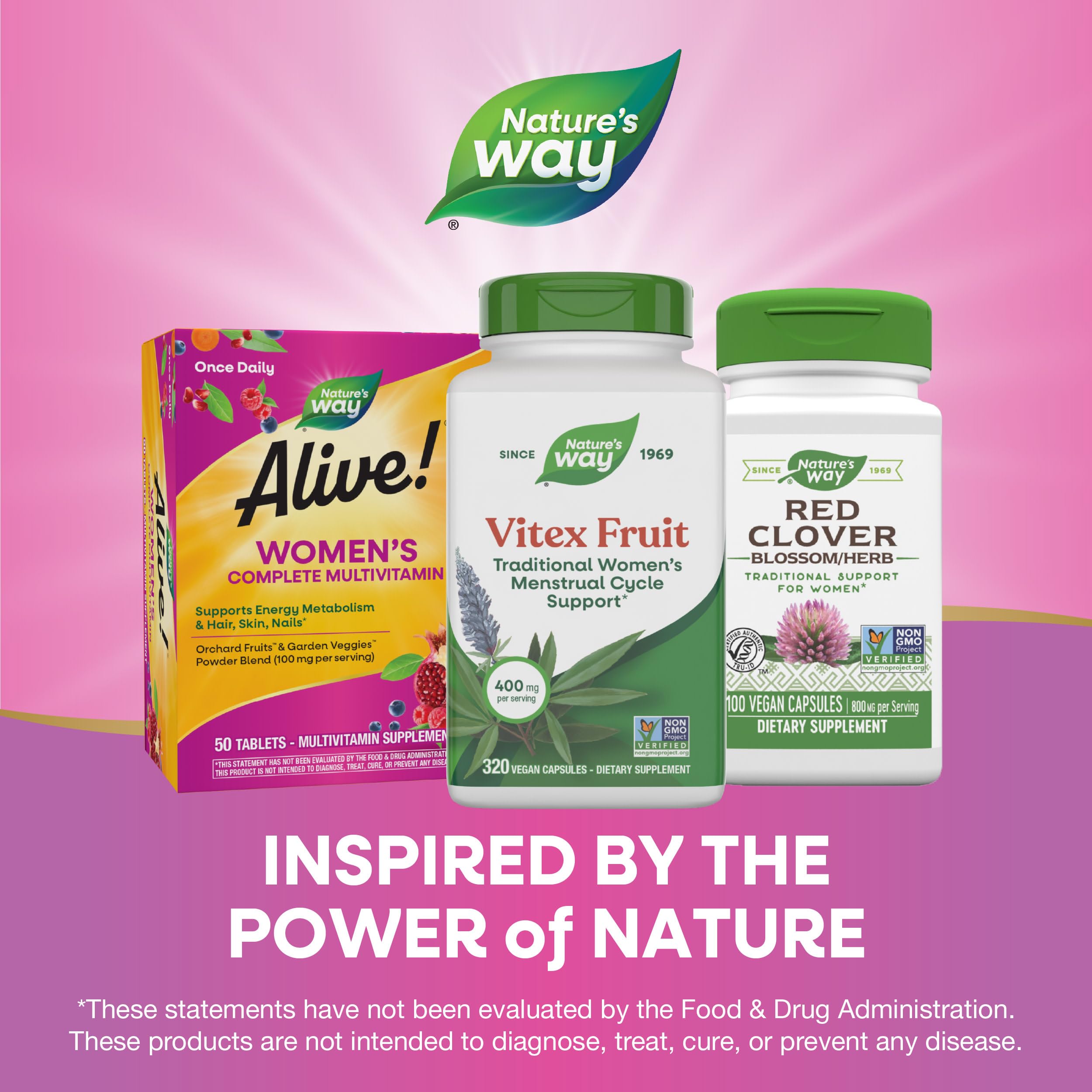 Nature's Way Vitex Fruit gluten-free vegan formula details