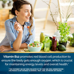 Nature's Wonder B12 label close-up highlighting purity and clean ingredients