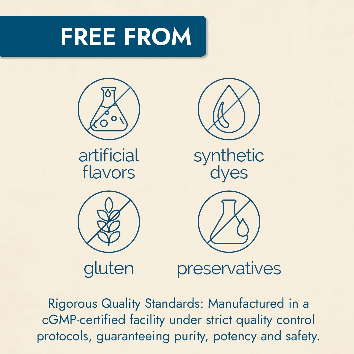 Nature's Wonder bottle with label emphasizes gluten-free and preservative-free formulation