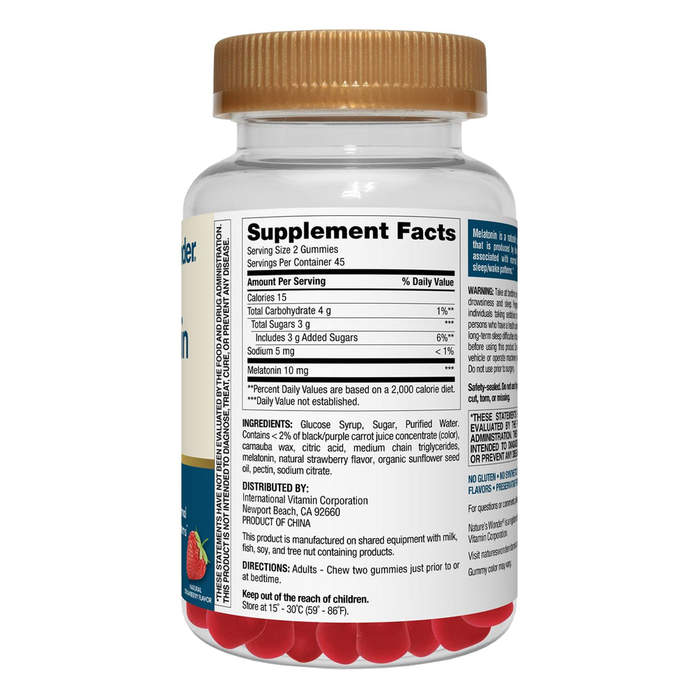Nature's Wonder gummies featured as drug-free sleep aid with ingredients you can trust