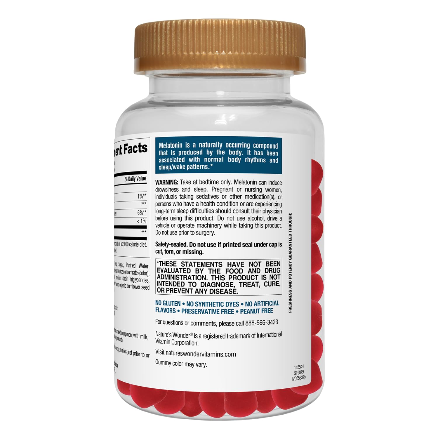 Nature's Wonder melatonin travel-pack ideal for night shifts and trips