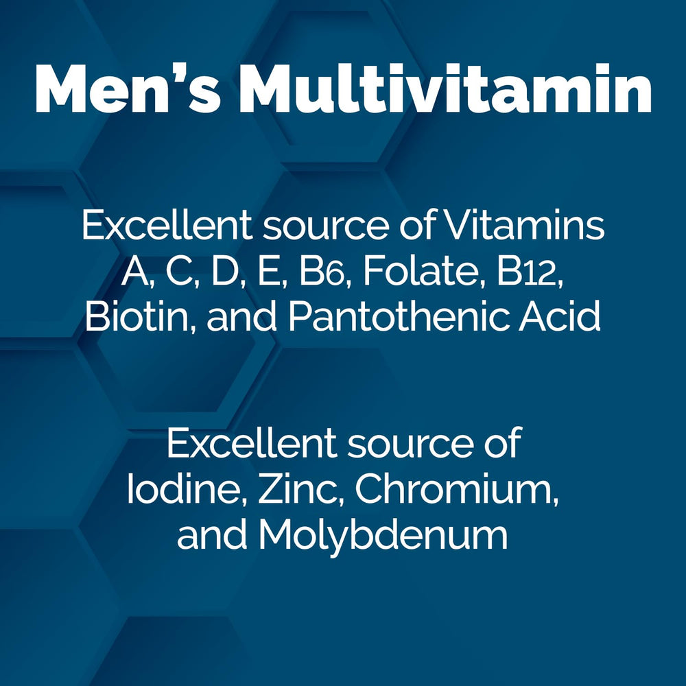 Nature's Wonder Men's Multivitamin Gummies bottle back illustrating complete vitamin profile for immune support