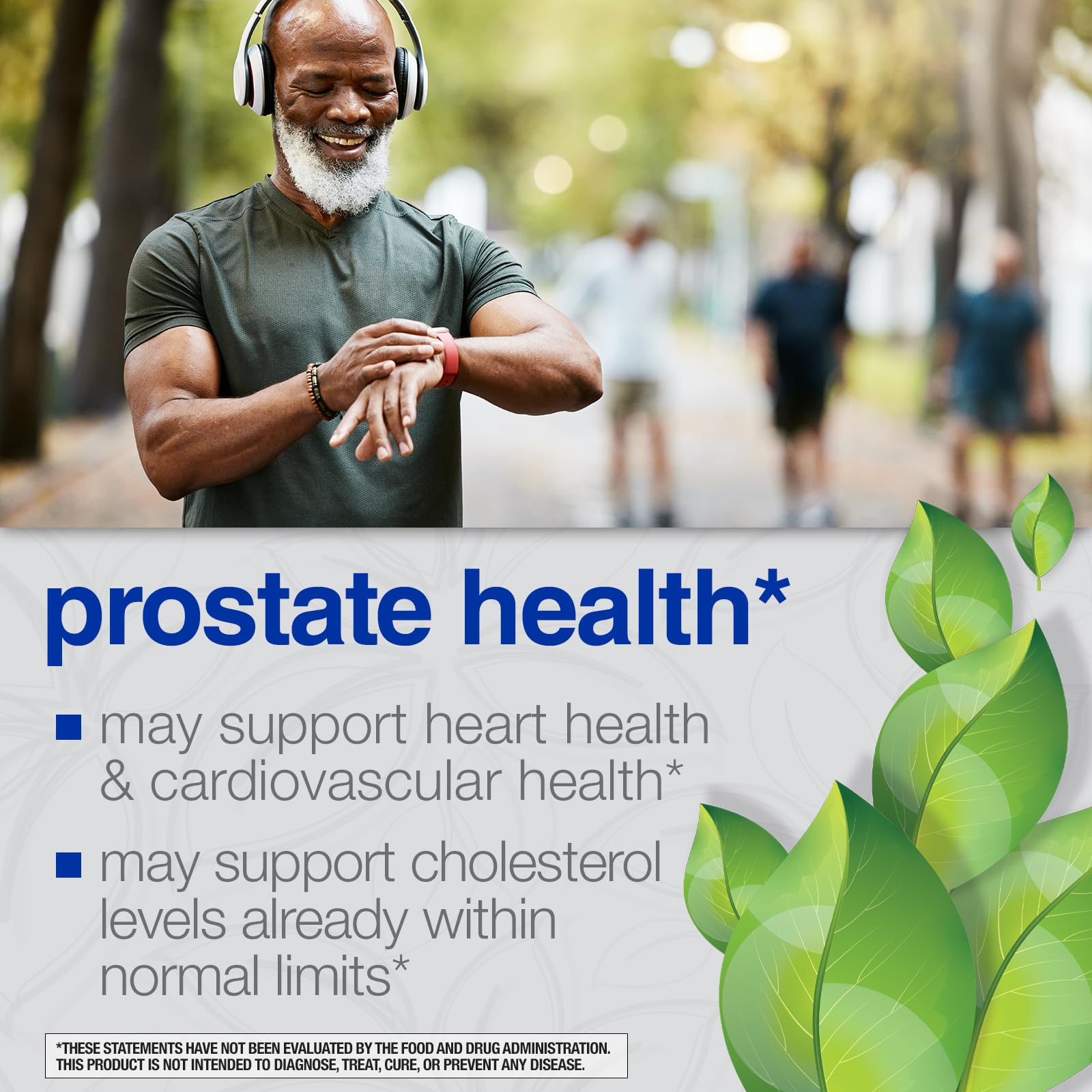 Nature's Wonder Prostate Formula bottle in hand for on-the-go routine.