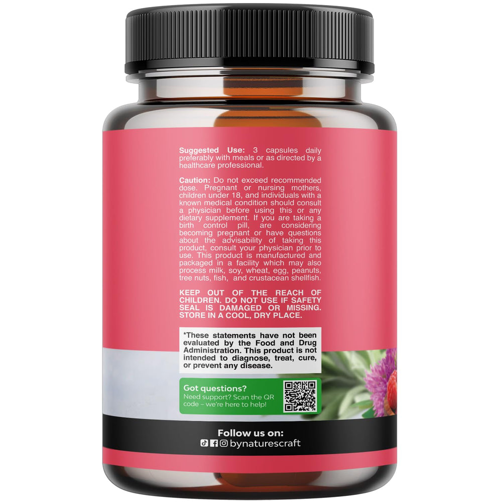 Nature's Craft Complete Menopause capsules close-up for easy daily use.
