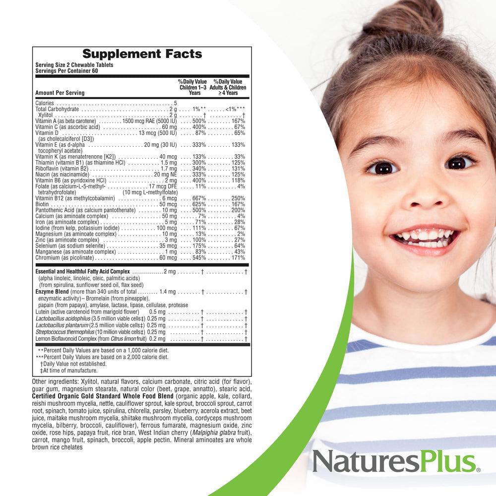 NaturesPlus Animal Parade Gold flavor variety artwork showcasing delicious flavors.