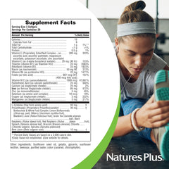 NaturesPlus Hema-Plex Iron bottle shows vitamin C support