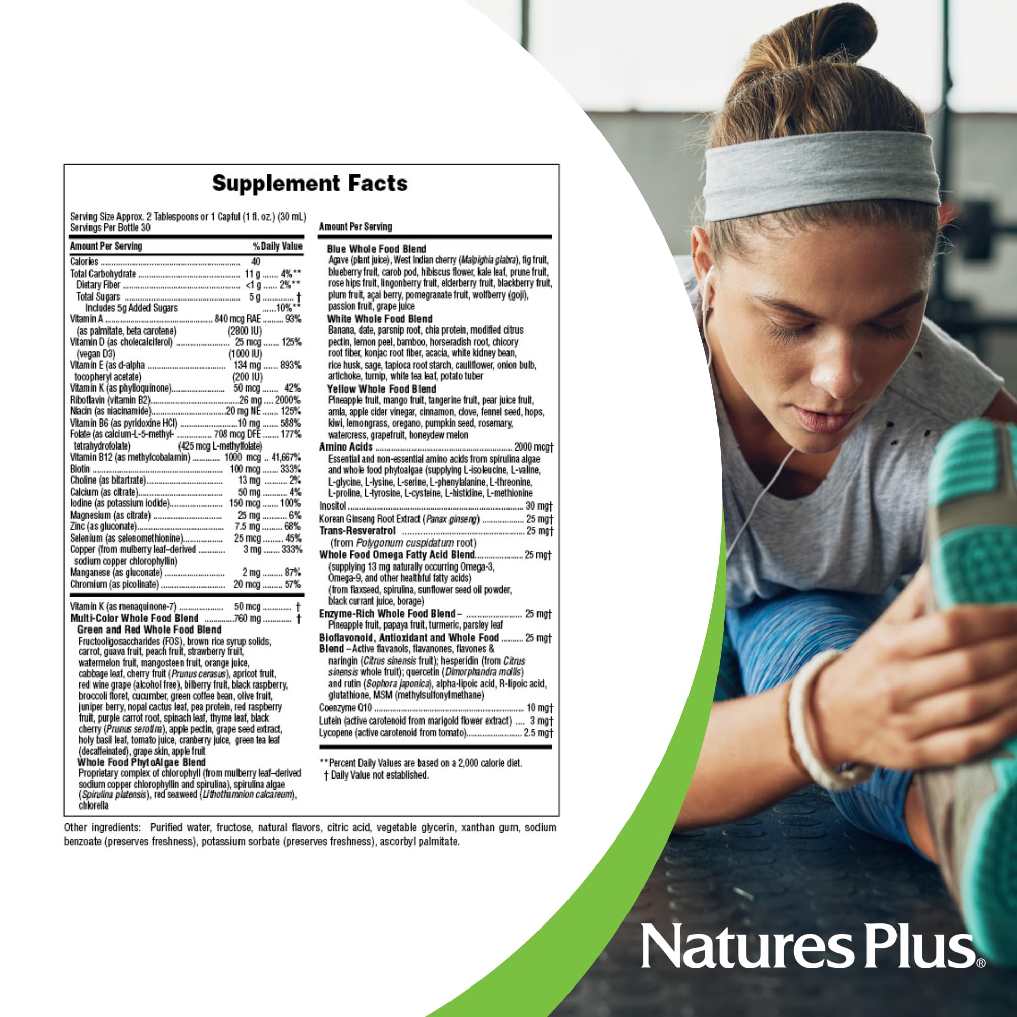 NaturesPlus Source of Life GOLD liquid flavor visually emphasizing tropical taste