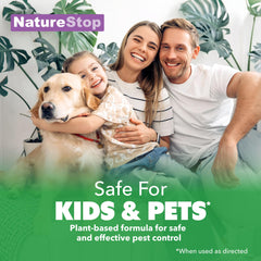 NatureStop Bird Repellent Spray applied to railings helps keep surfaces clear.
