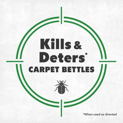 NatureStop Carpet Beetle Killer Spray applied to carpet for rapid protection.