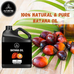 Naturevibe Botanicals Batana Oil jar closeup showing purity and texture.