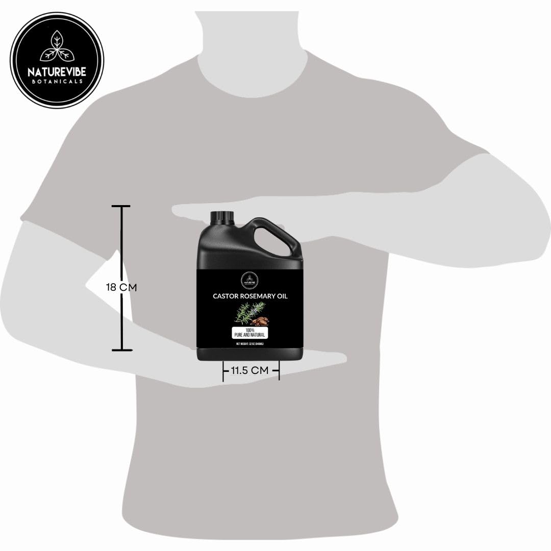 Naturevibe Botanicals castor oil applied to skin for moisture