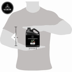 Naturevibe Botanicals castor oil applied to skin for moisture