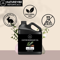 Naturevibe Botanicals castor oil jar close-up showing resealable lid