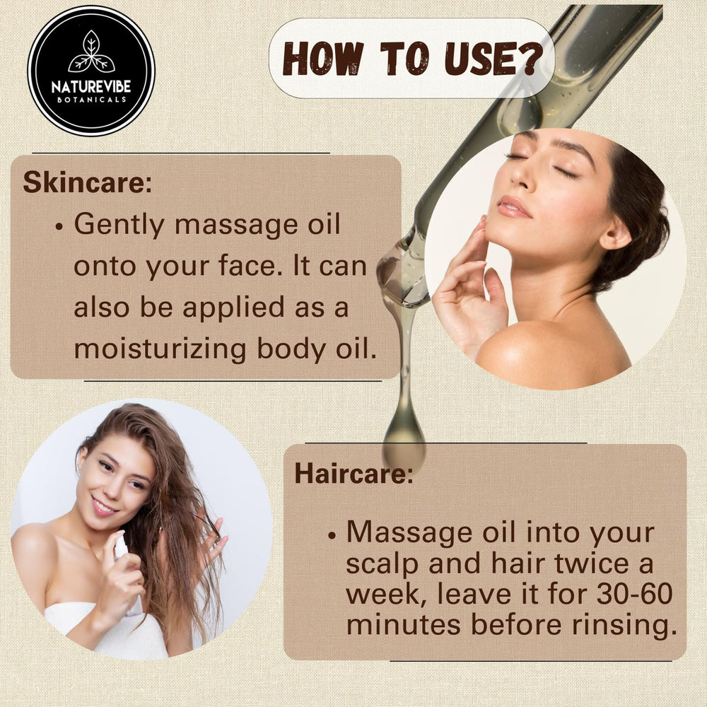 Naturevibe Botanicals Jamaican Black Castor Oil texture closeup rich and nourishing