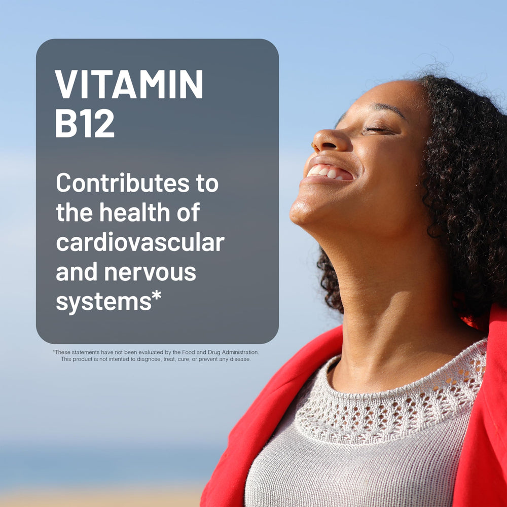 Non-GMO NatureWise B12 label without artificial colors