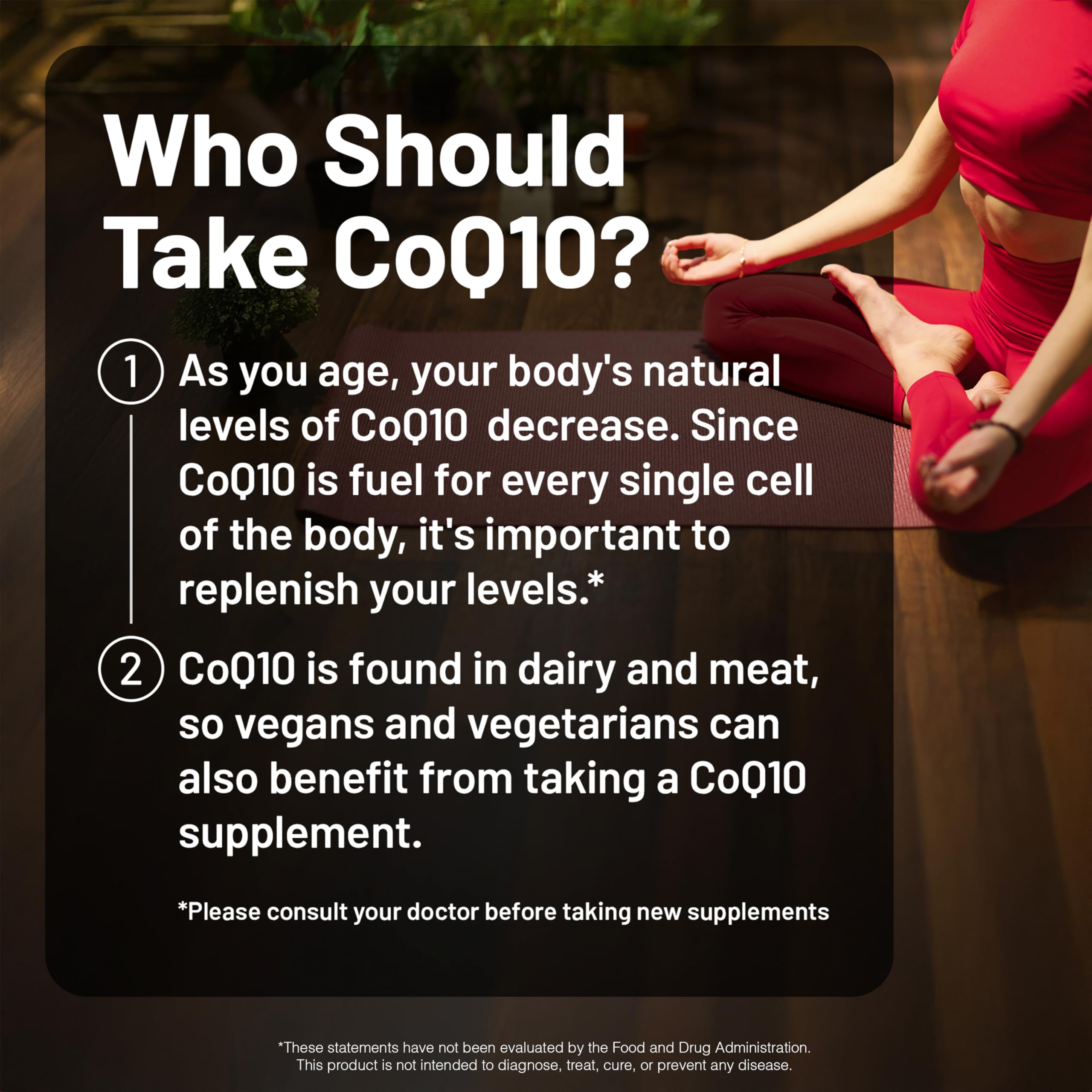 NatureWise CoQ10 vegan gluten-free certification visible on packaging