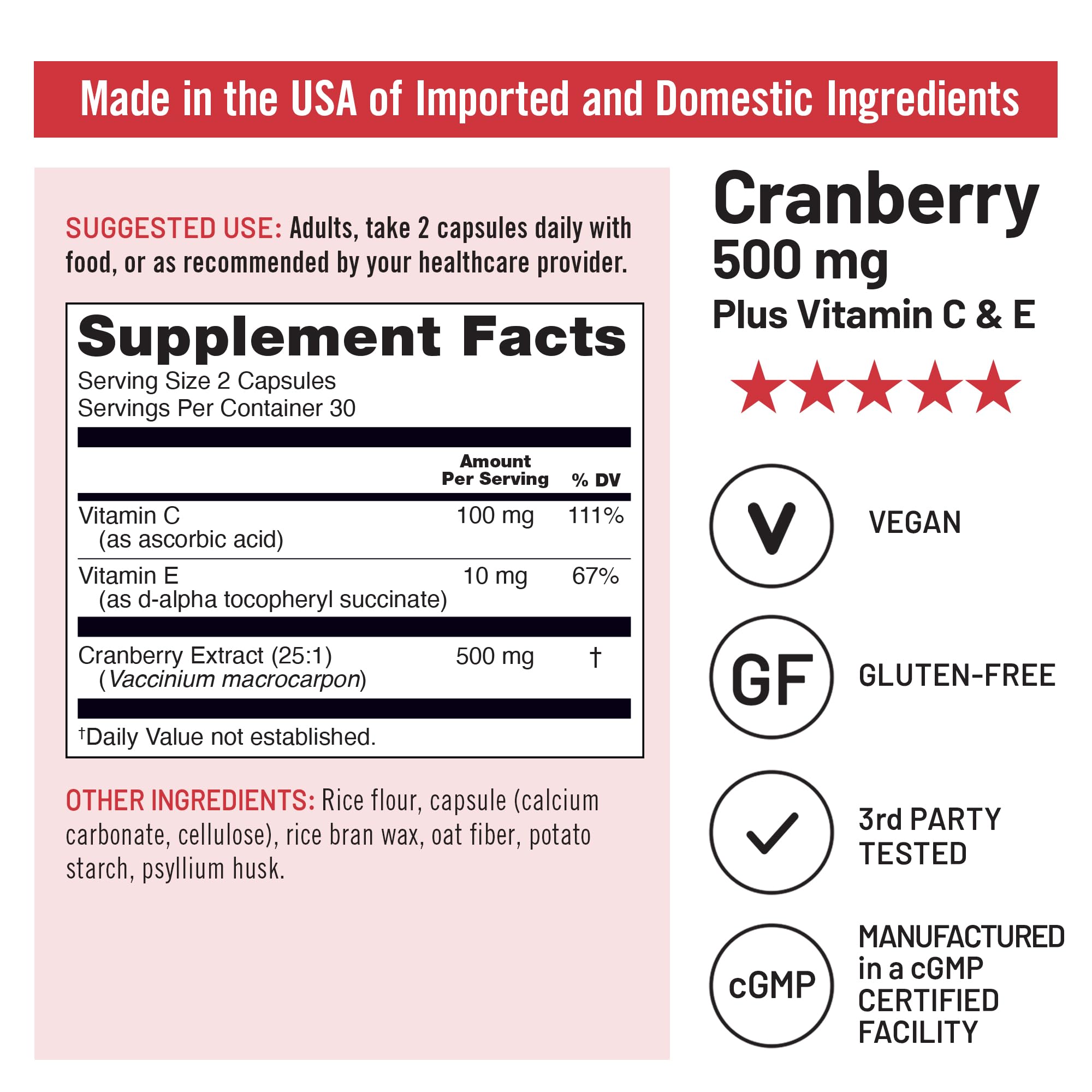 Sugar-free NatureWise Cranberry Pills packaging for sugar-conscious consumers.