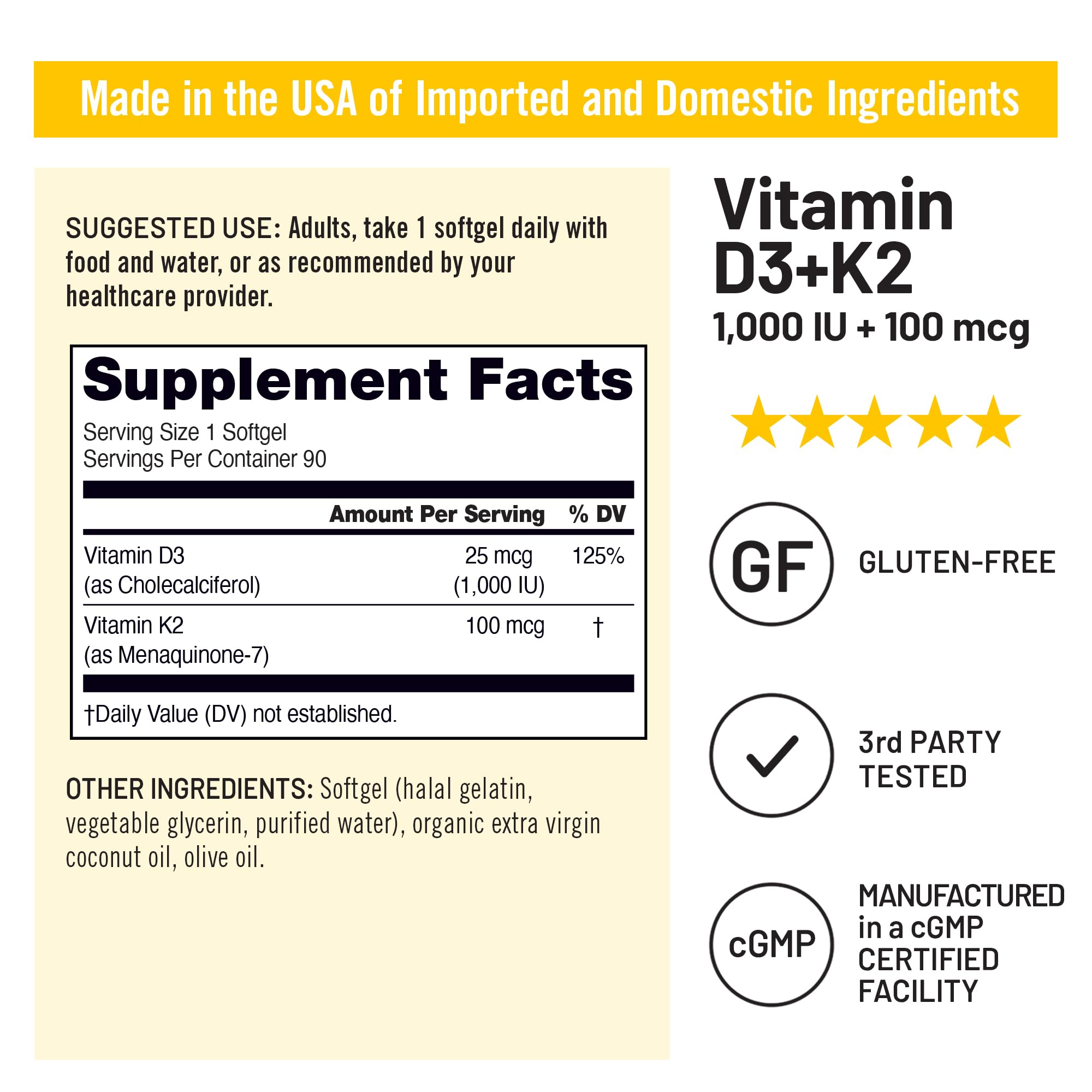 NatureWise D3 + K2 capsules inside view reveals small, swallow-friendly softgels.
