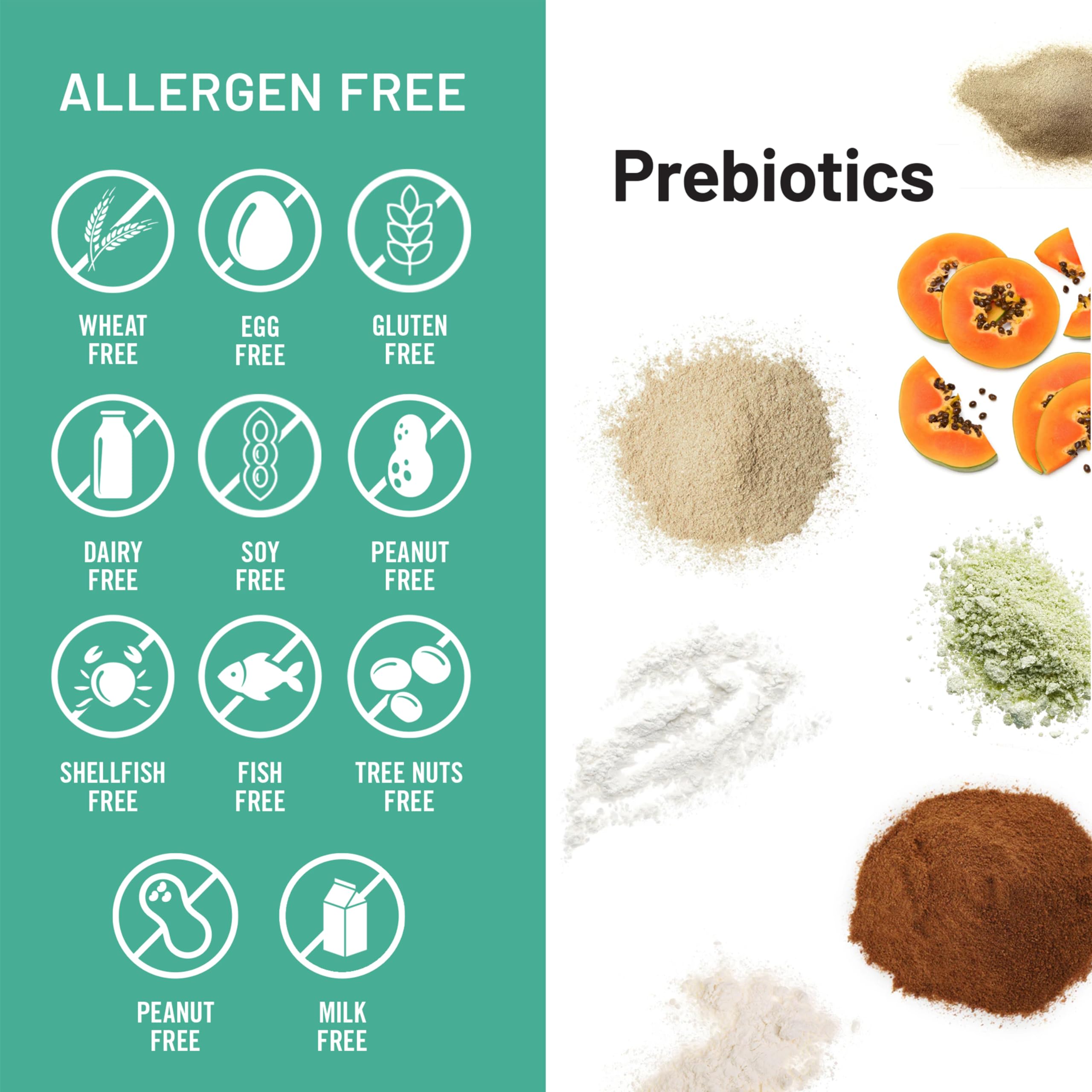 Probiotic scene with NatureWise Digestive Enzymes suggesting gut health support