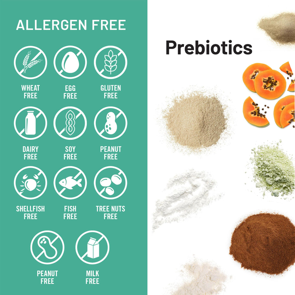 Probiotic scene with NatureWise Digestive Enzymes suggesting gut health support