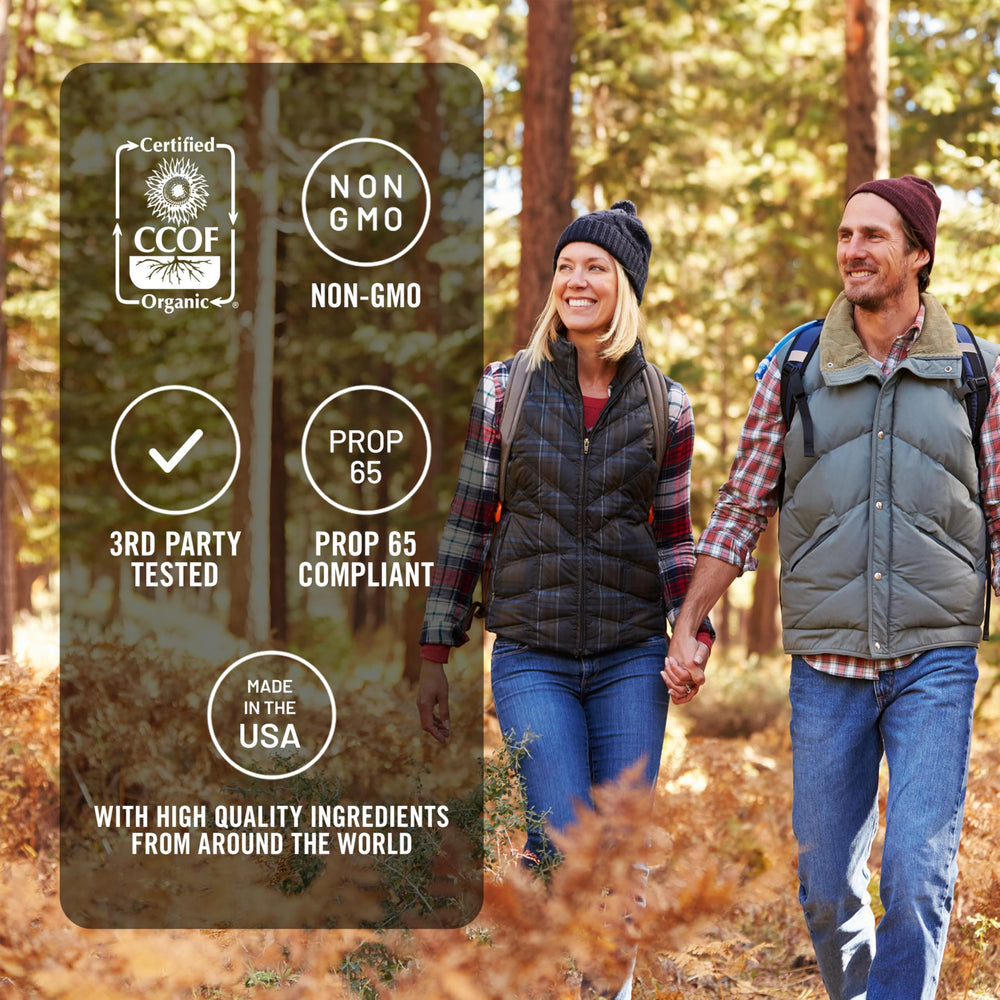NatureWise product line graphic highlights third-party testing for purity.