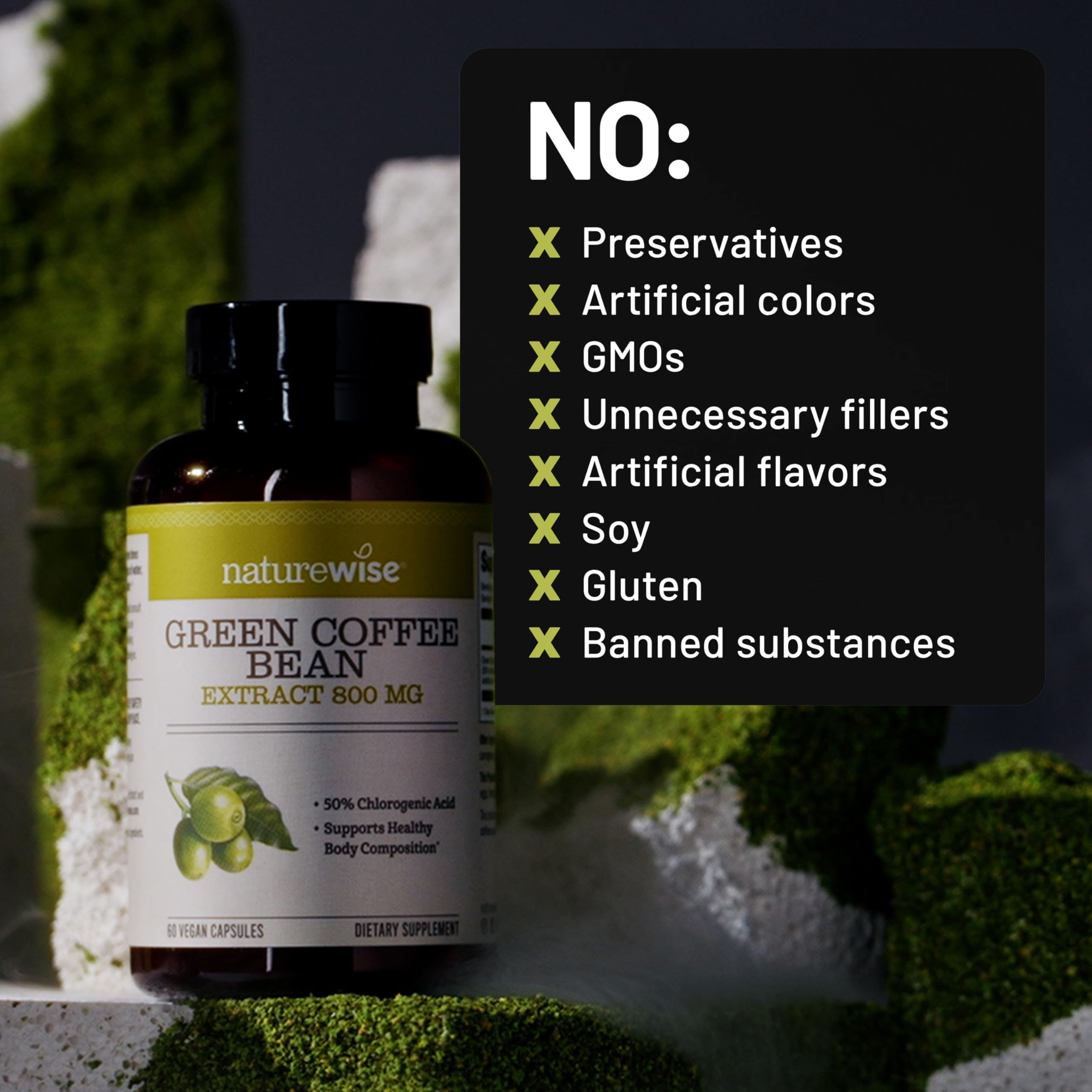 NatureWise product shot emphasizing USA-sourced ingredients and transparency