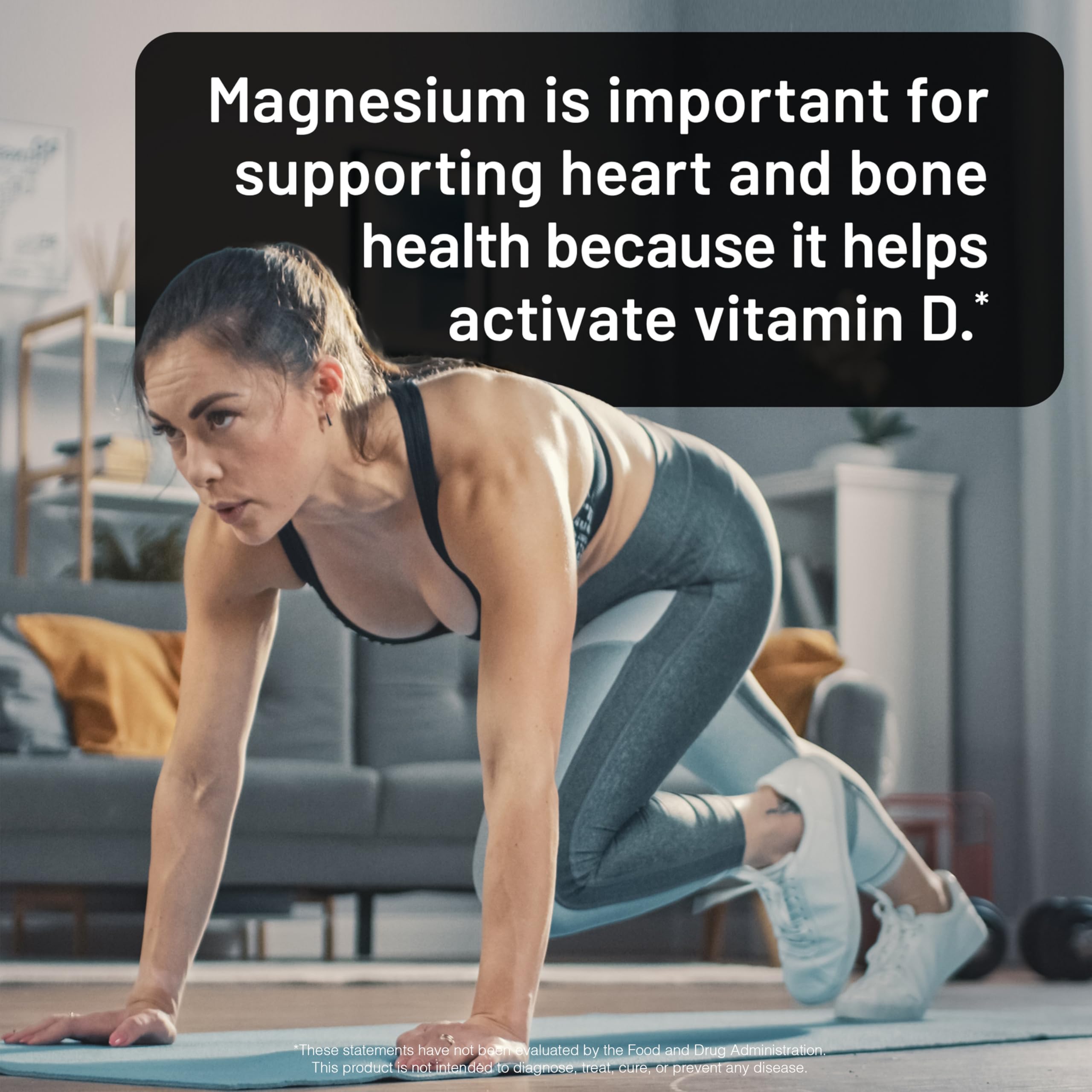NatureWise Magnesium Glycinate capsules being handled for easy swallowing.