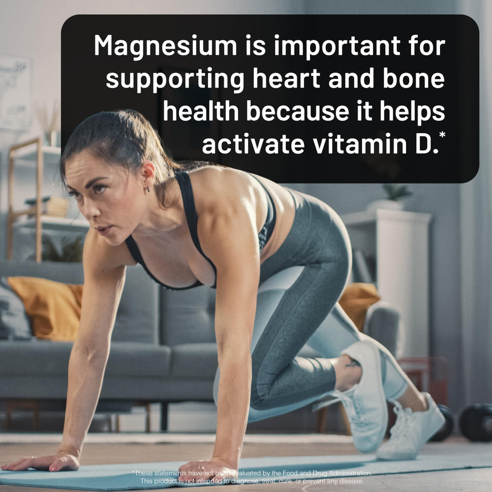 NatureWise Magnesium Glycinate capsules being handled for easy swallowing.