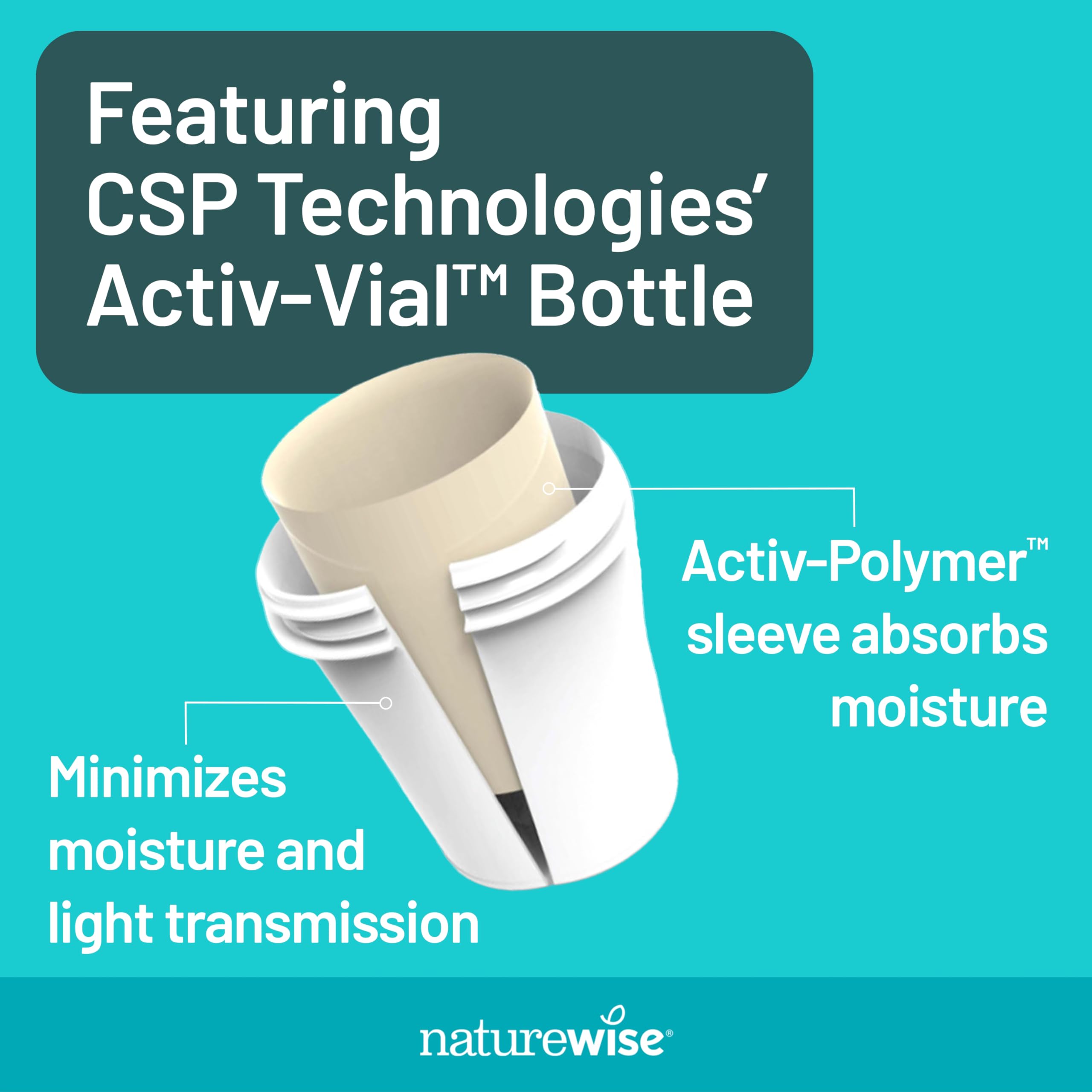 NatureWise non-GMO label on packaging signaling clean ingredients