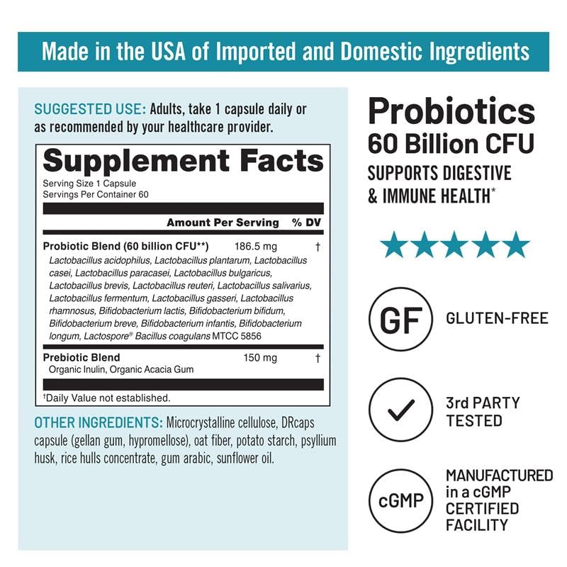 Organic prebiotics from acacia gum and inulin included in NatureWise formula.