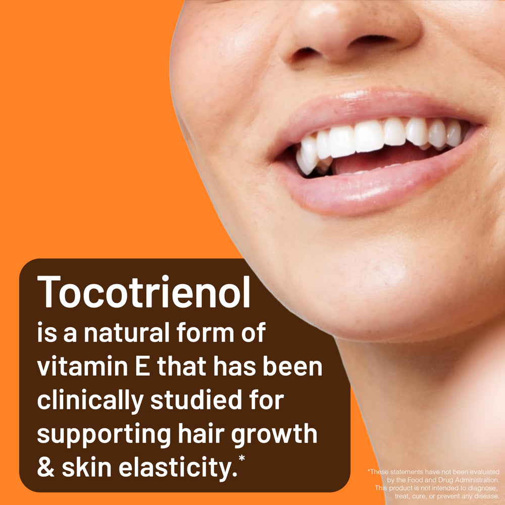 NatureWise Tocogaia Hair Growth bottle featuring a natural vitamin E blend for hair support.