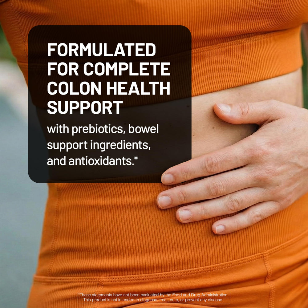 NatureWise Total Colon Care capsules image emphasizes vegan, gluten-free formula.