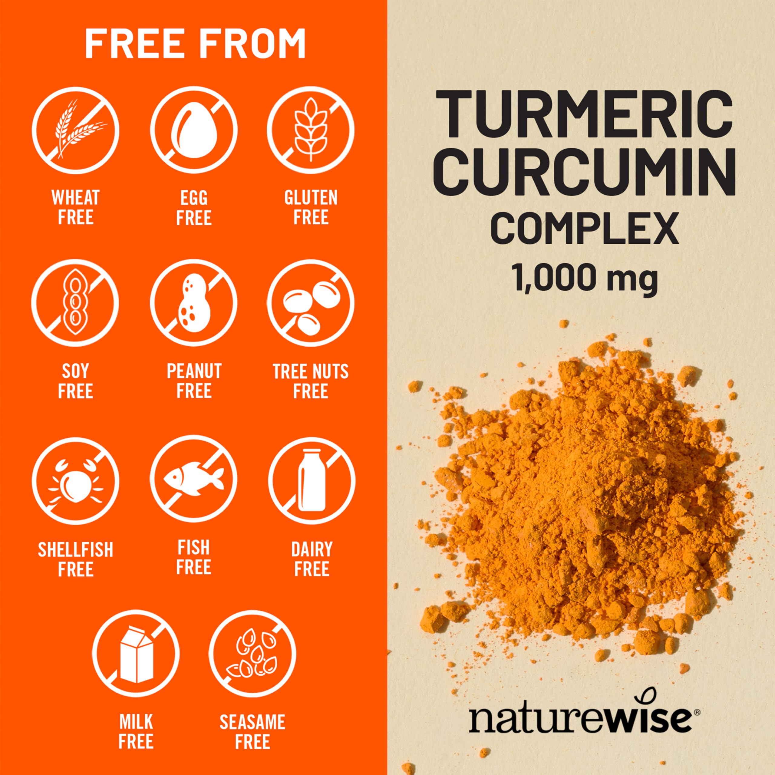 NatureWise vegan gluten-free label signals a clean plant-based option.
