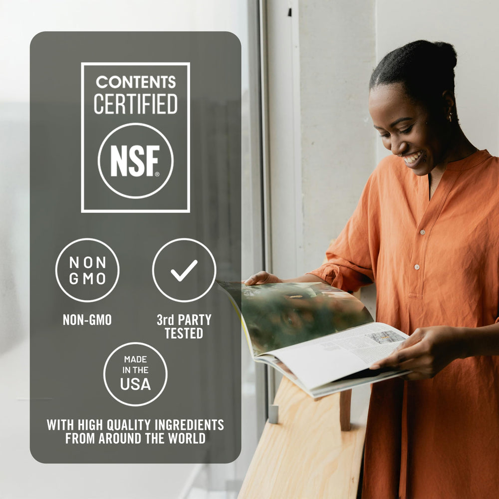 USA manufactured NatureWise Vitamin E 400IU NSF seal highlights quality standards