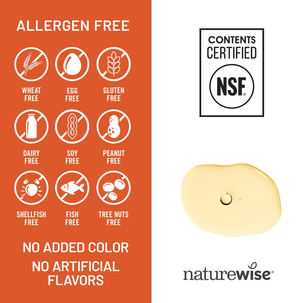 Non-GMO badge on NatureWise Vitamin E softgels packaging