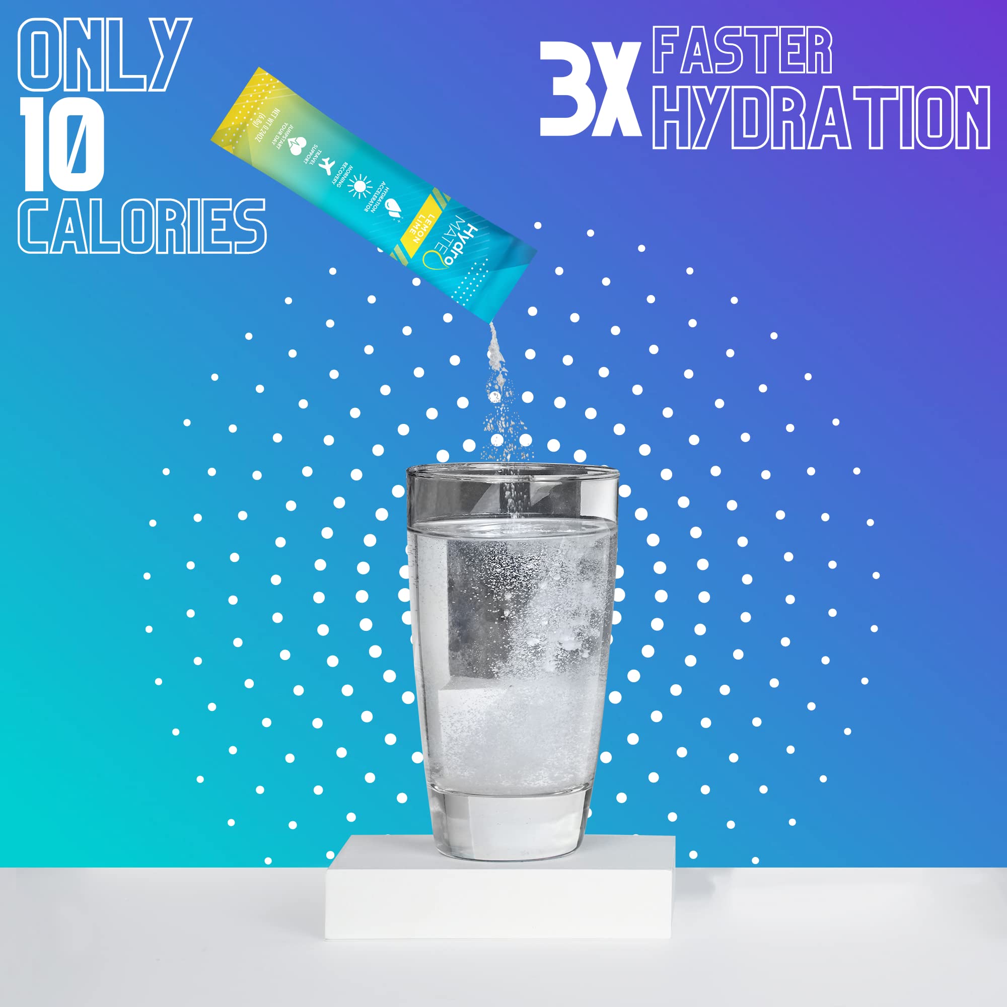 NatureWorks HydroMATE ready-to-mix powder dissolves quickly for rapid refreshment.